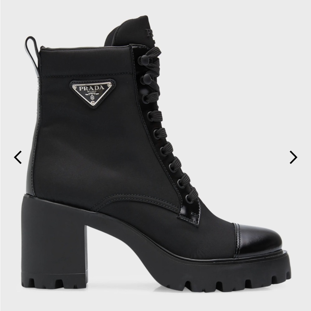 Nylon Lace-Up Combat Boots size 39